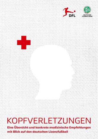 Das Bild zeigt die Grafik eines Kopfes, ein Rotes Kreuz und den Titel "Kopfverletzungen"